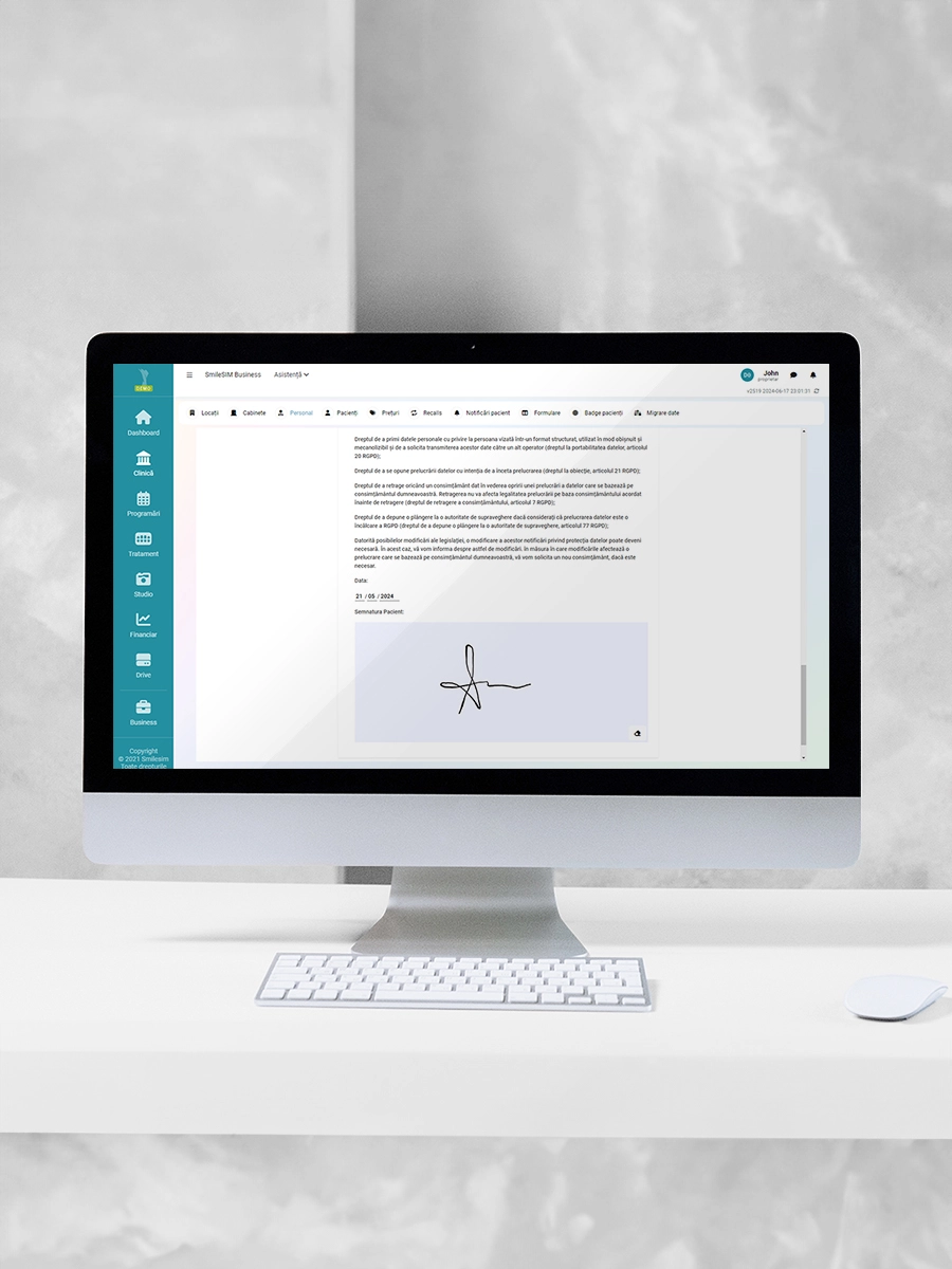 La función Formularios Electrónicos del módulo de software {1}